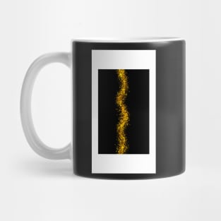 Gold glitter against dark background | Sparkling Gold Line Mug